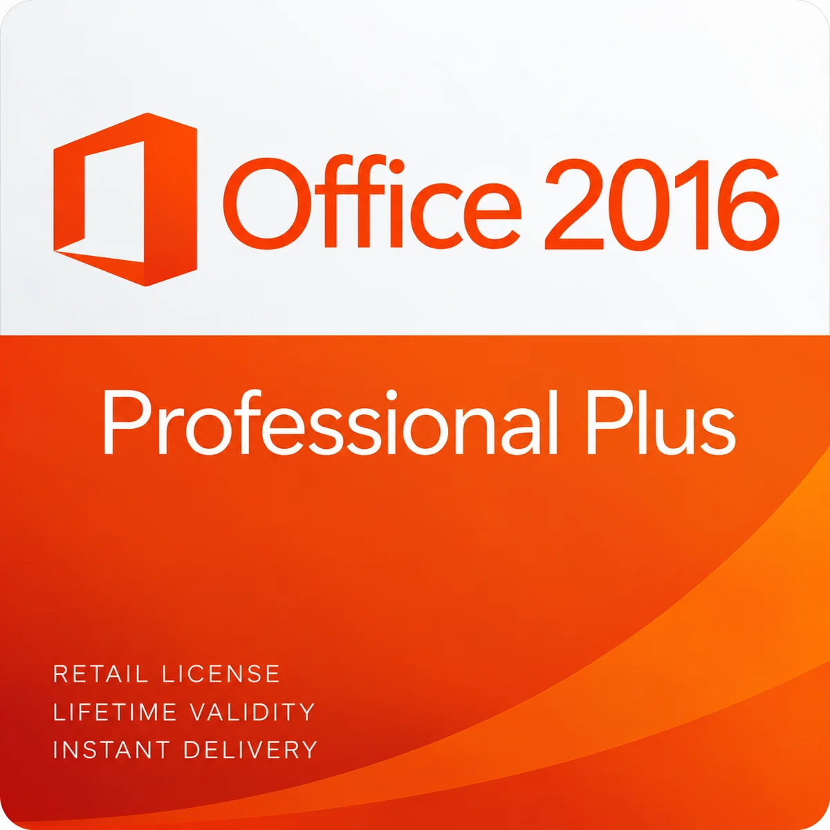 Office 2016 Professional Plus Lifetime Retail License Key – 1 PC
