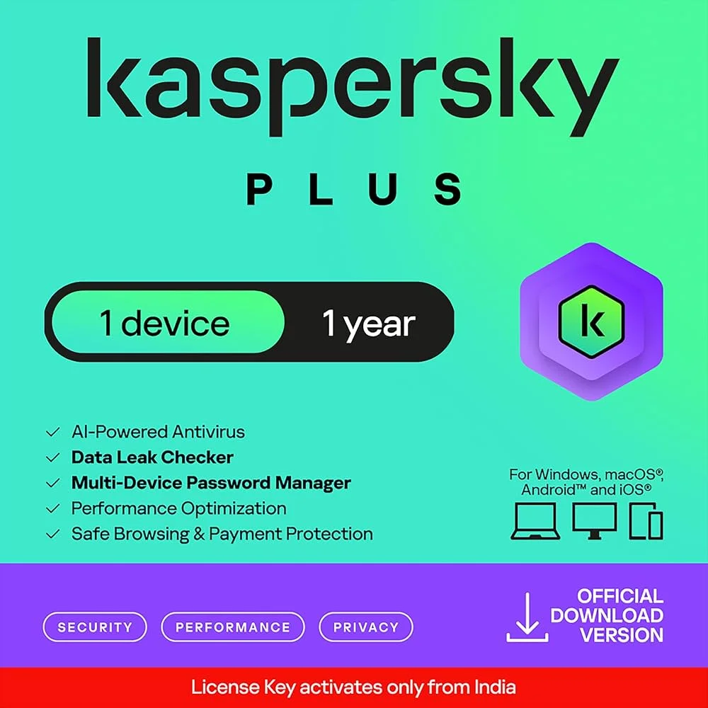 Kaspersky Plus Security 1 User 1 Year License Key
